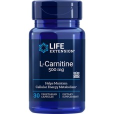 Life Extension L-Carnitine 500mg, 30 vege capsules